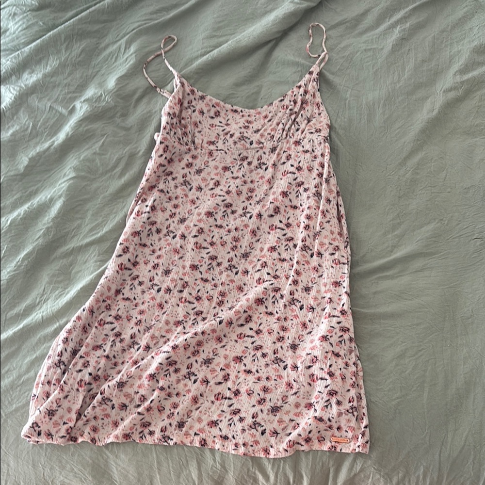 Floral Pink Slip Dress
